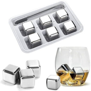 6 Pcs Stainless Steel Reusable Ice Cubes