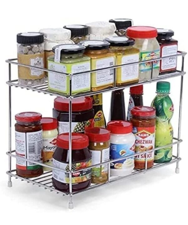 Stainless Steel 2 Tier Kitchen Rack